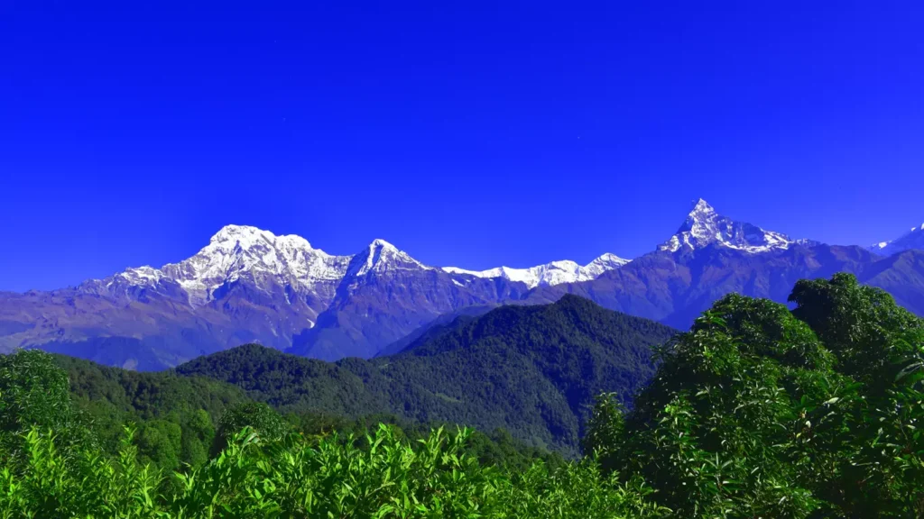 Annapurna Himalayan Ranges View In Mardi Himal Trek