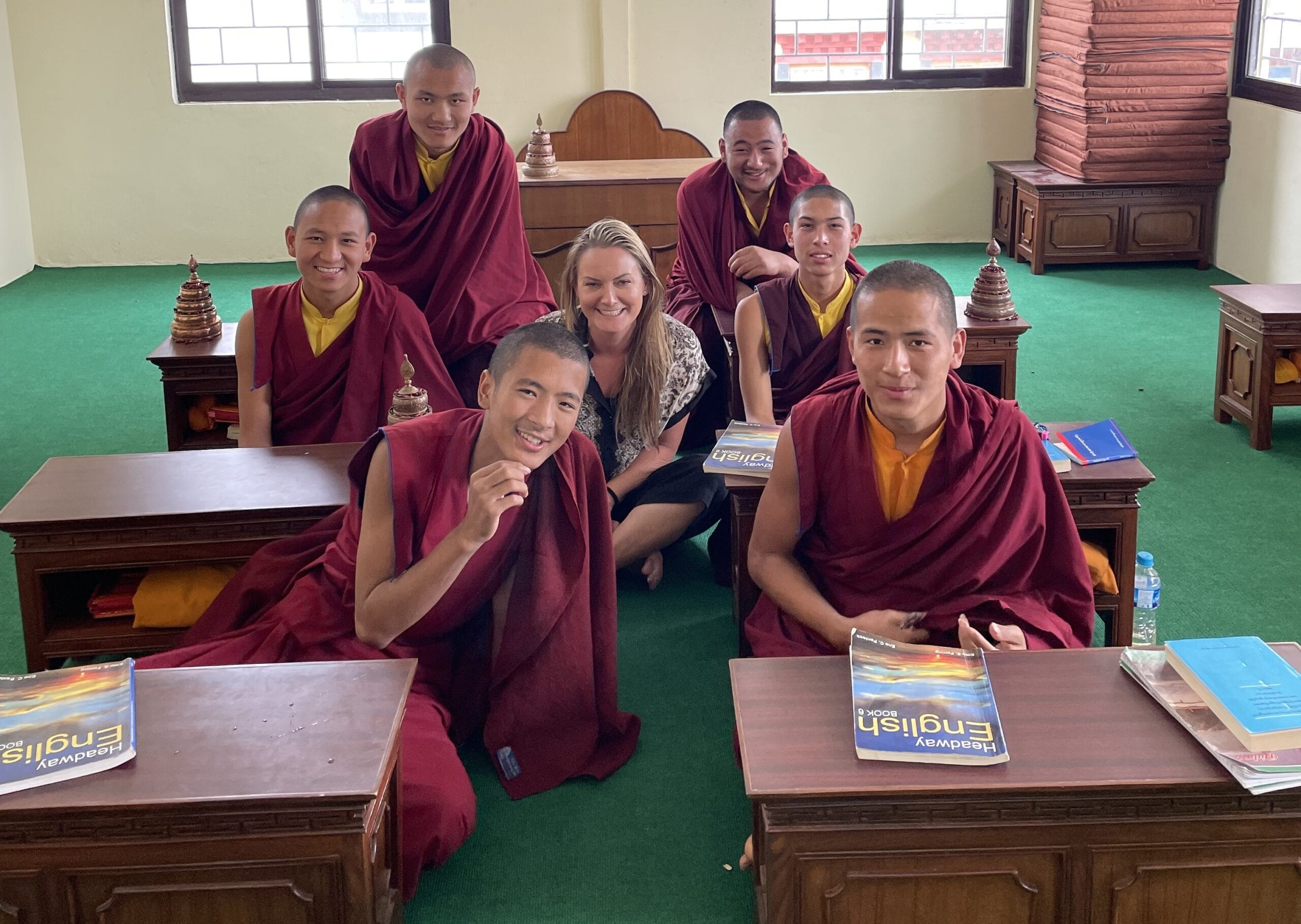 Volunteer Teaching English To Buddhist Monks Volunteer Teaching English To Buddhist Monks