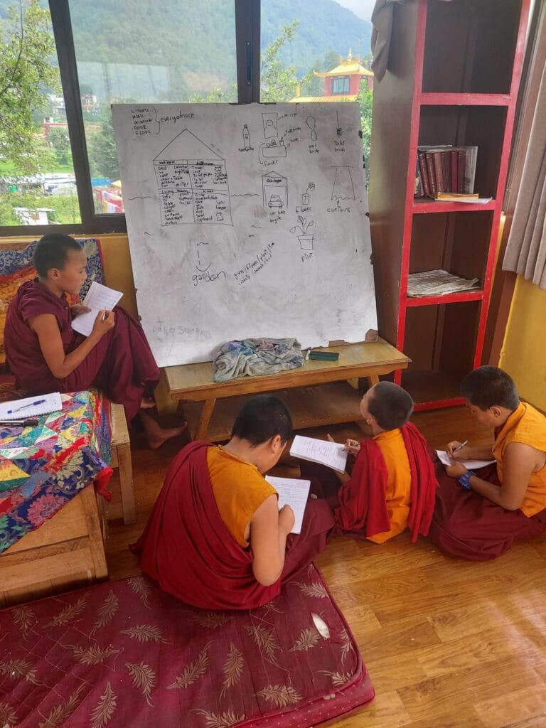 Volunteer Teaching English To Buddhist Monks