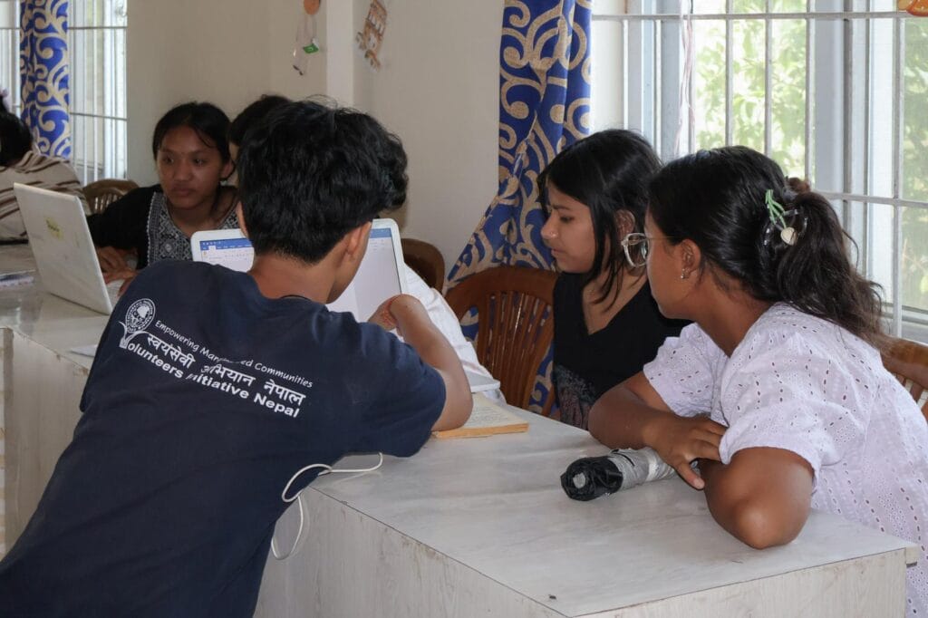 Volunteer Teaching Computer Skills