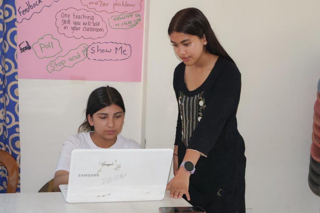 Volunteer Teaching Computer Skills